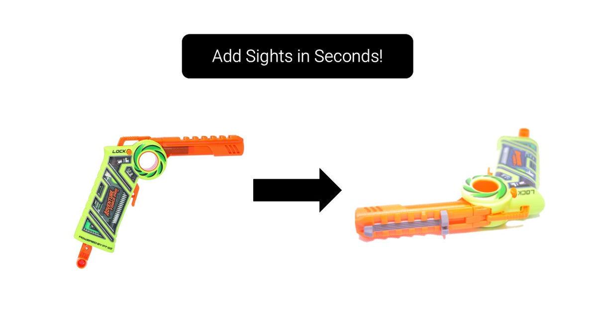 Iron Sights for Walmart Adventure Force Cricket Pro - Nerf Mod