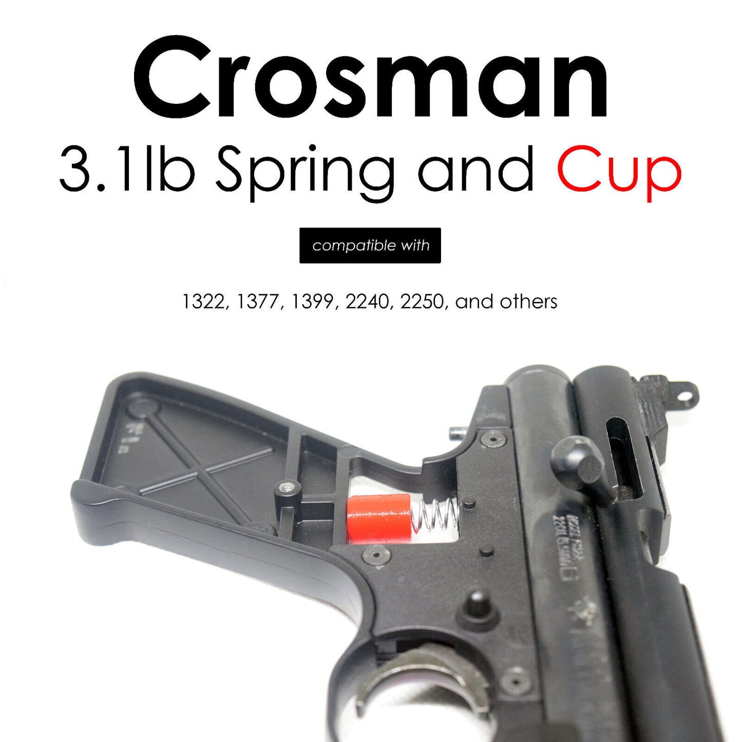 Crosman Light Pull 3.1 lb Trigger Sear Spring and Cup for 1322, 2240, 2250, 1377