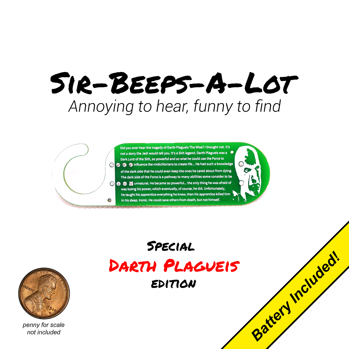 Darth Plagueis Annoying Beeping Prank / Joke /  Noise Maker / Annoy-A-Tron