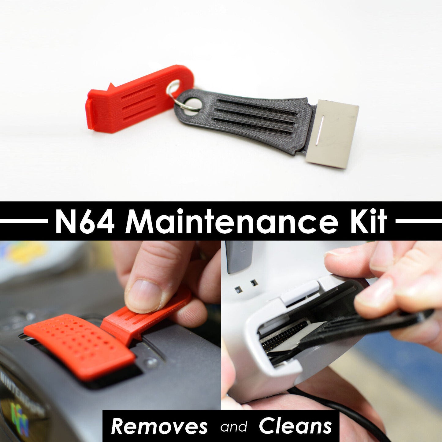 Nintendo 64 N64 Controller Pak and Jumper Pak Cleaning and Removal Tool Kit